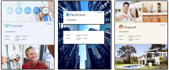 Proposal Software Title Page Cover Designs