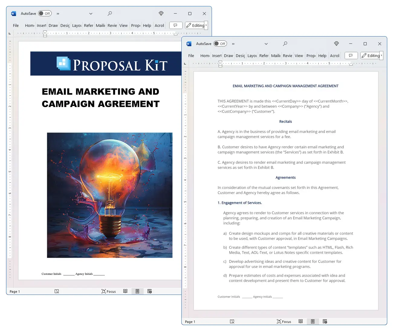 Email Marketing and Campaign Agreement Concepts