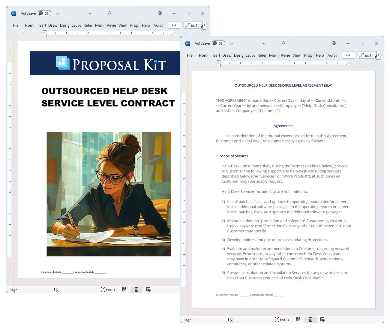 Outsourced Help Desk Service Level Contract Concepts