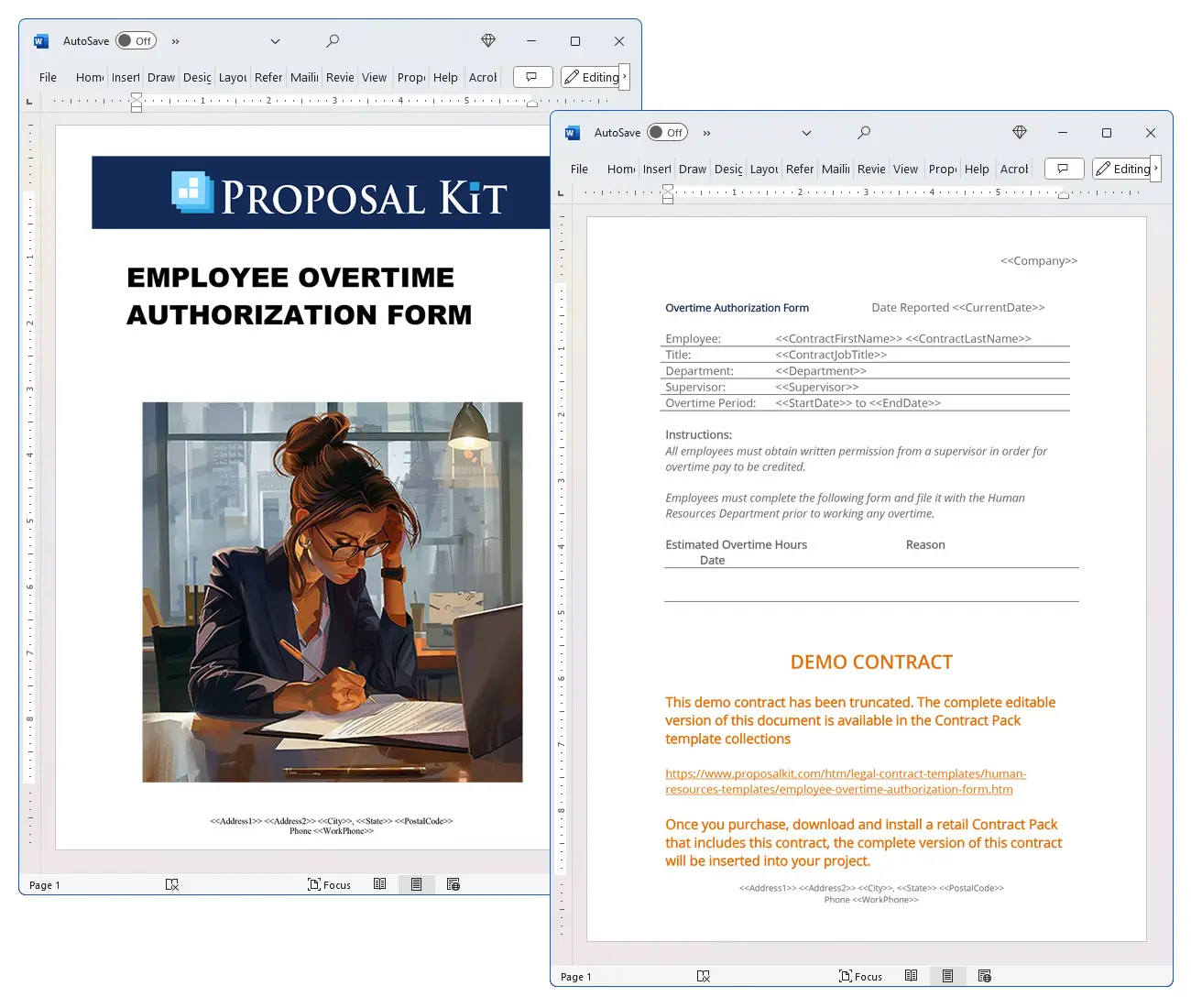 Employee Overtime Authorization Form Concepts