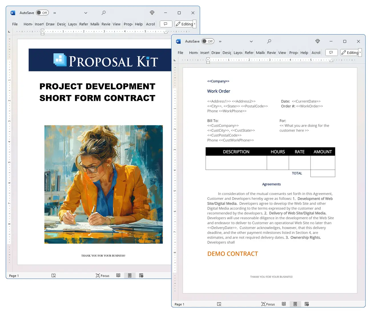 Project Development Short Form Contract Concepts