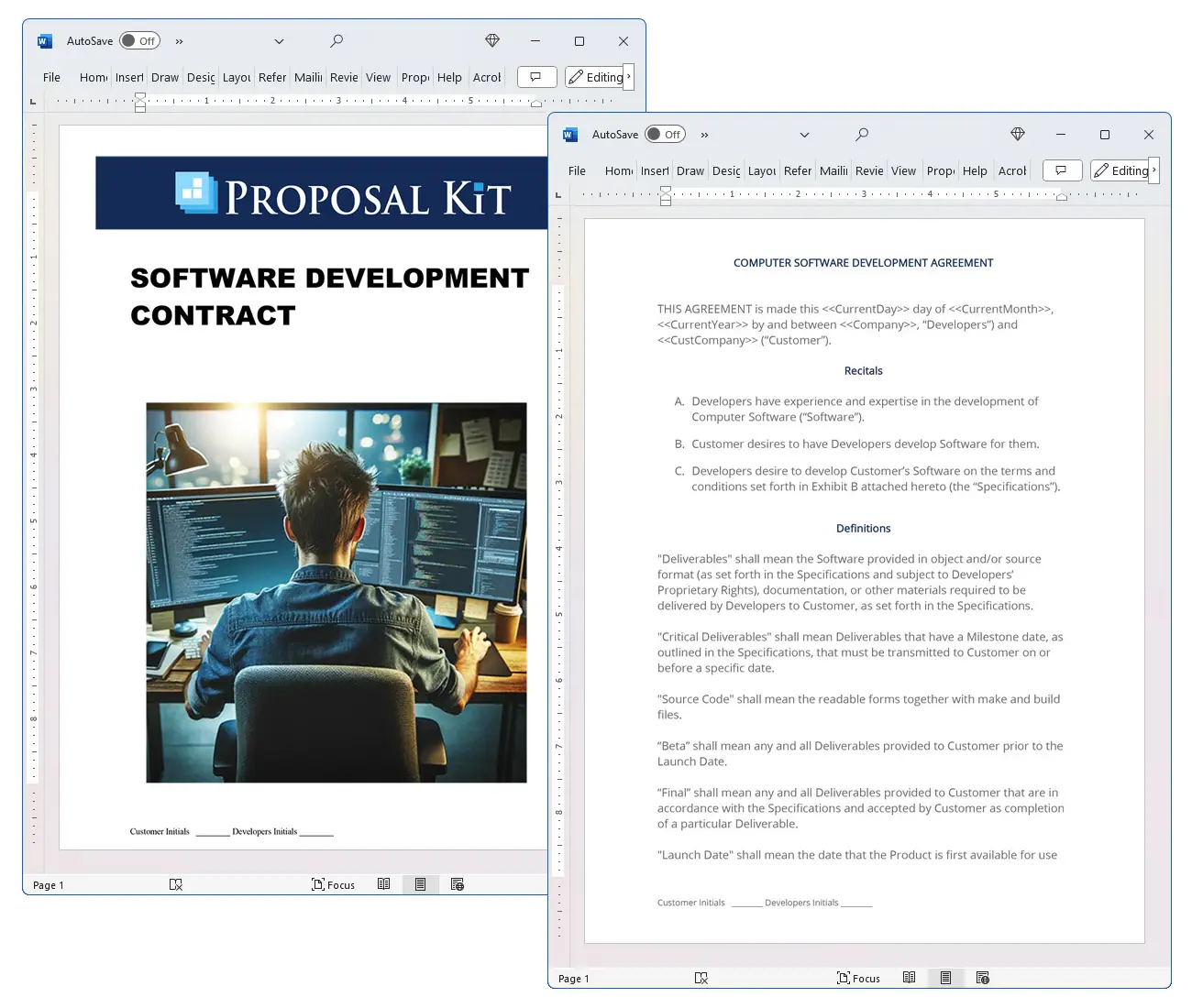 Software Development Contract Concepts