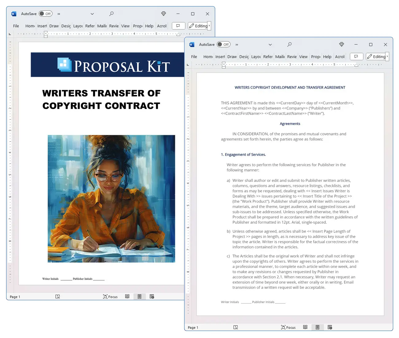 Writers Transfer of Copyright Contract Concepts