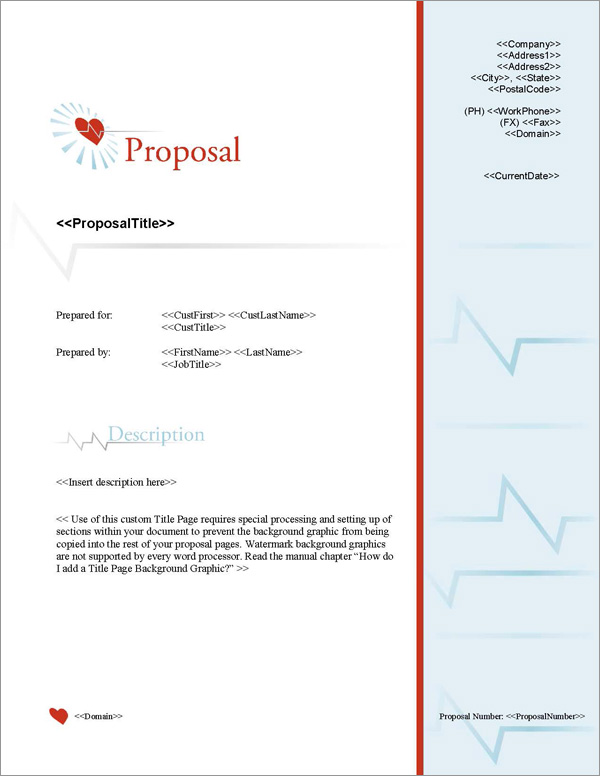Proposal Pack Medical #6 Title Page