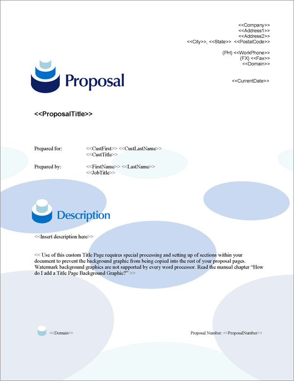 Proposal Pack Contemporary #11 Title Page