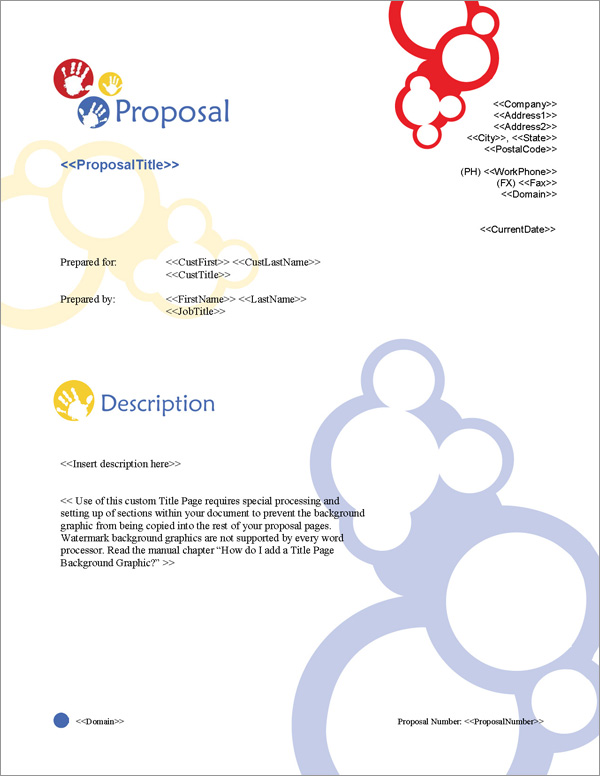 Proposal Pack Children #2 Title Page