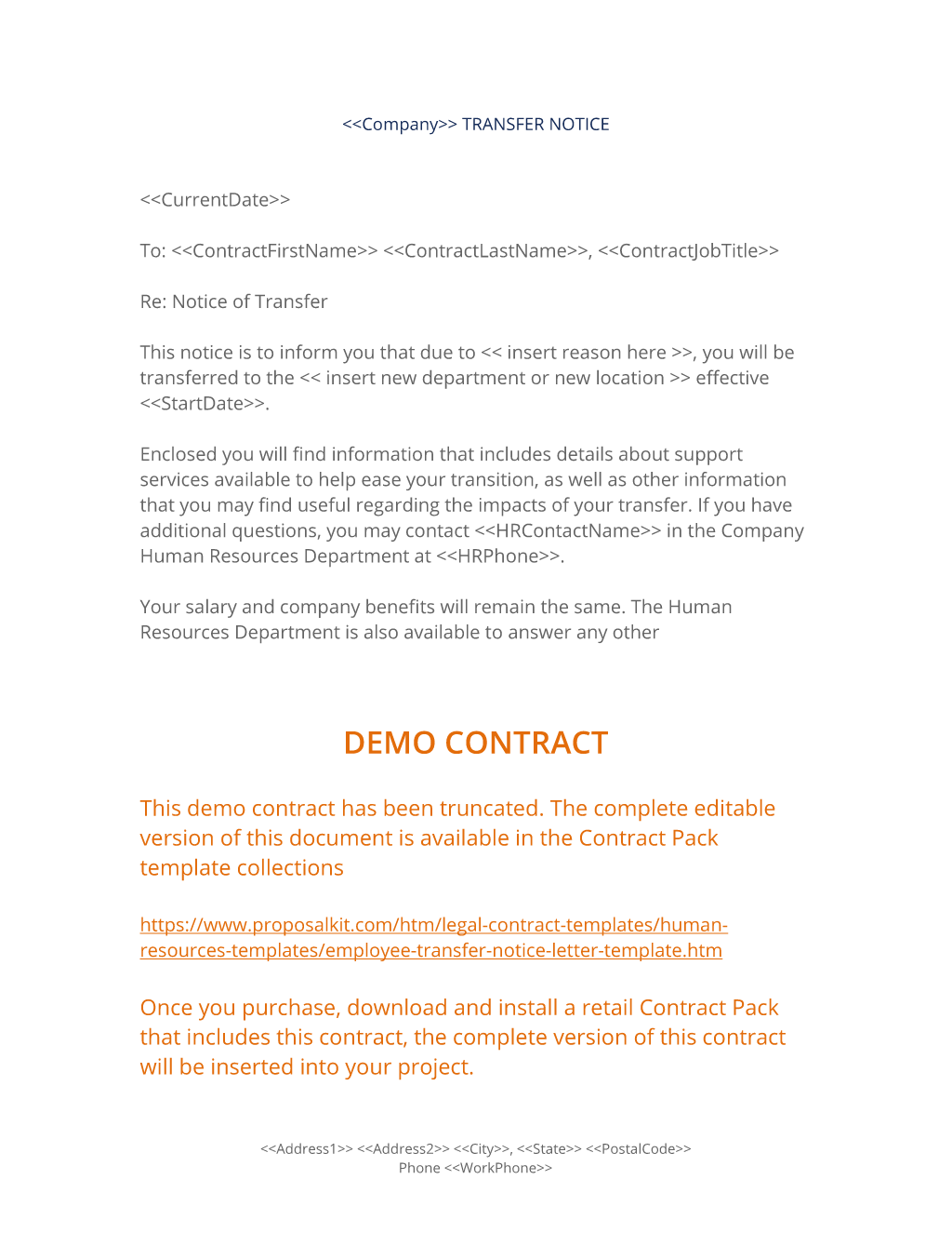 sample notice of assignment to developer