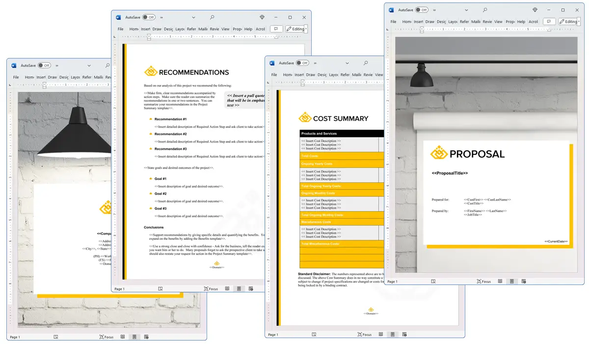 Illustration of Proposal Pack Business #20