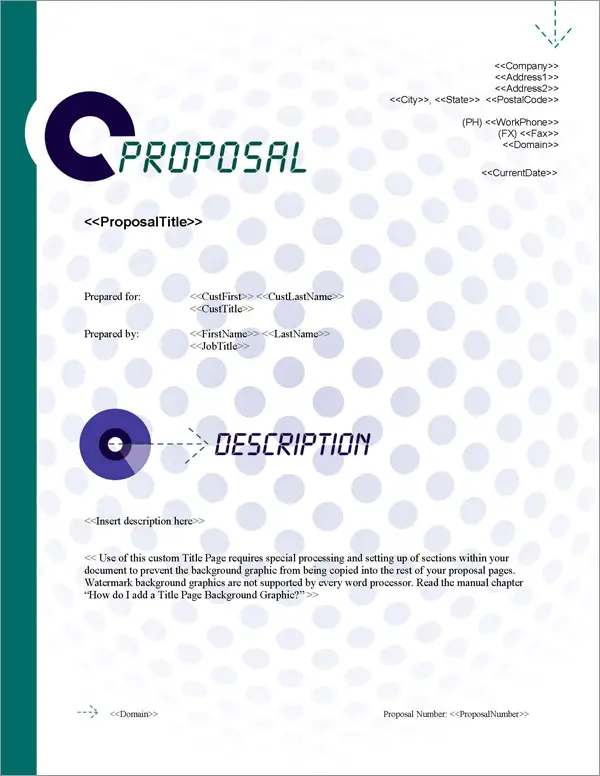 Proposal Pack Multimedia #4 Title Page