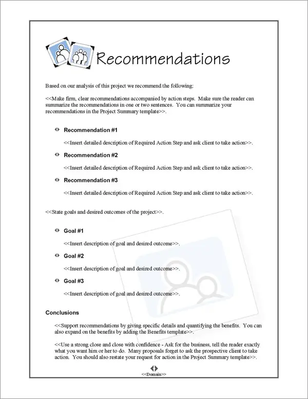 Proposal Pack Photography #4 Recommendations Page