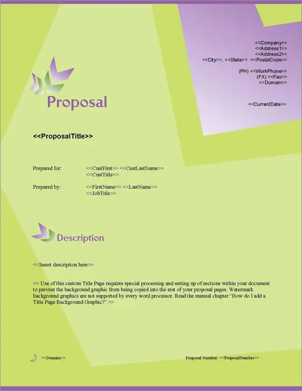 Proposal Pack In Motion #5 Title Page