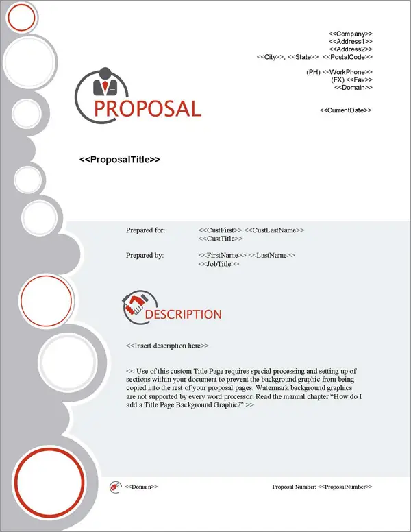 Proposal Pack Business #13 Title Page