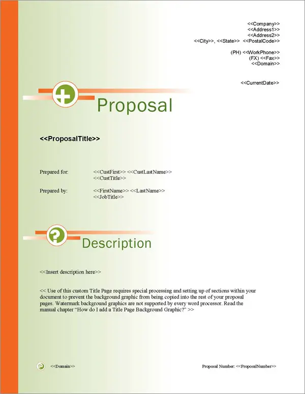 Proposal Pack Symbols #3 Title Page