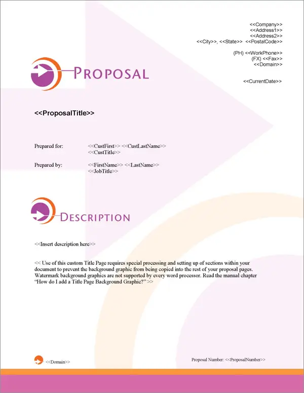 Proposal Pack Symbols #4 Title Page