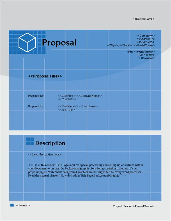 Proposal Pack Classic #14 Title Page