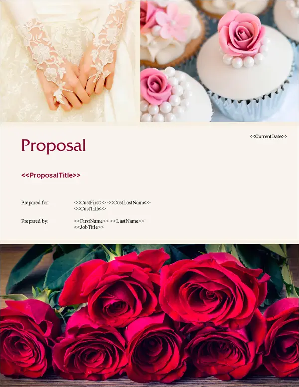 Proposal Pack Wedding #4 Title Page