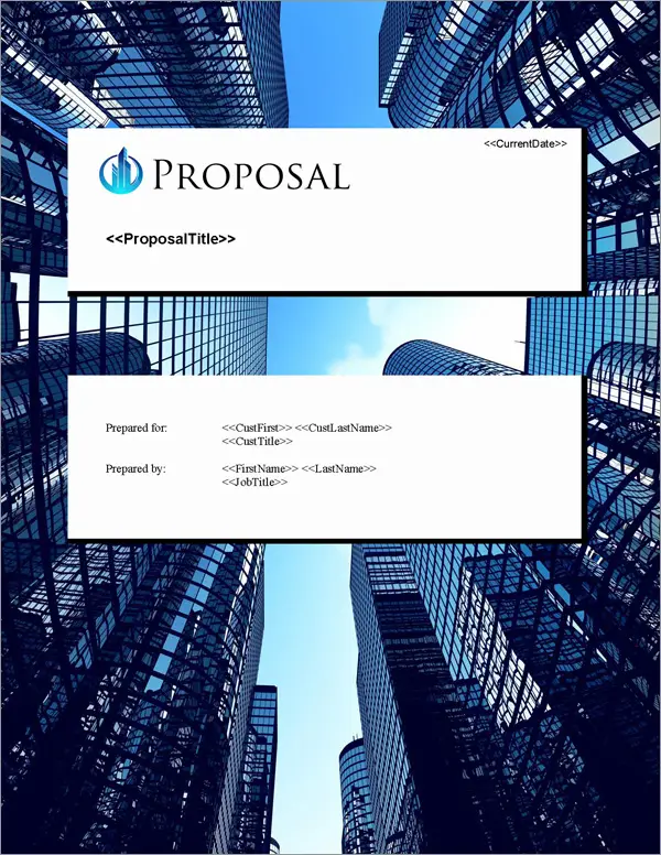 Proposal Pack Skyline #4 Title Page