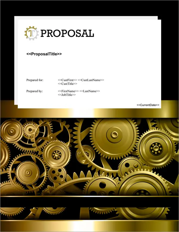 Proposal Pack Industrial #4 Title Page