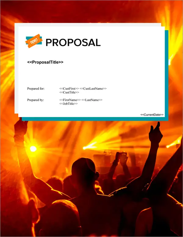 Proposal Pack Events #7 Title Page