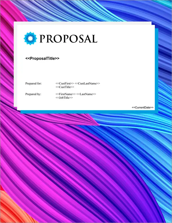 Proposal Pack Artsy #13 Title Page