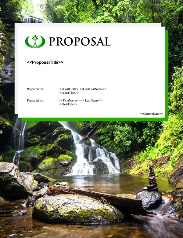 Proposal Pack Outdoors #5 Title Page