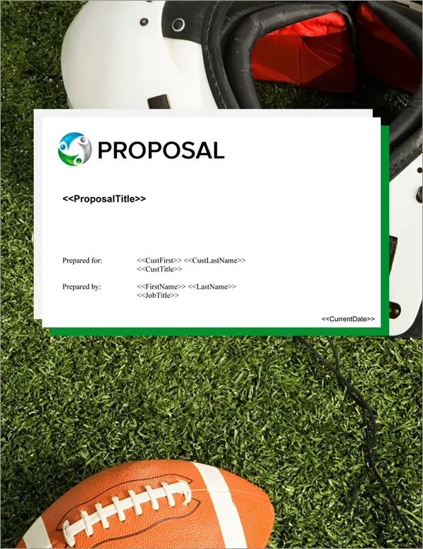 Proposal Pack Sports #8 Title Page