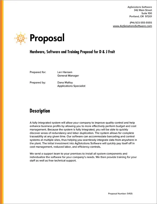 Proposal Pack Minimalist #1 Title Page