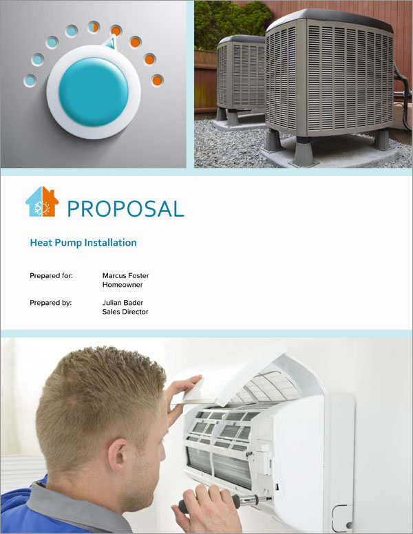 Heating and Air Conditioning Sample Proposal 5 Steps
