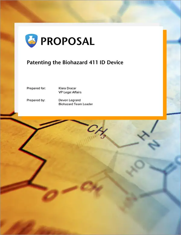 Proposal Pack Science #4 Title Page