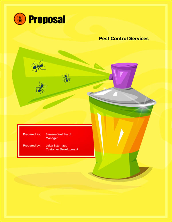 Pest Control Services Sample Proposal Downloadable Template