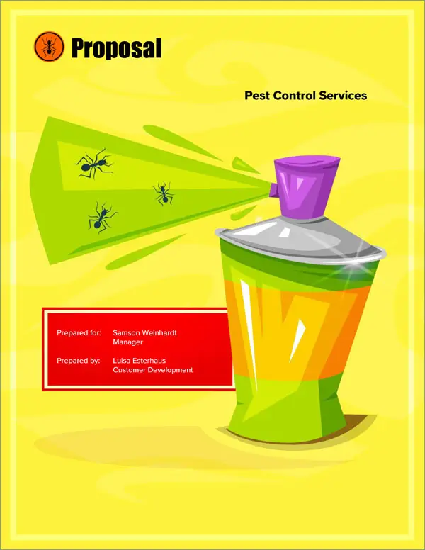 Proposal Pack Pest Control #2 Title Page