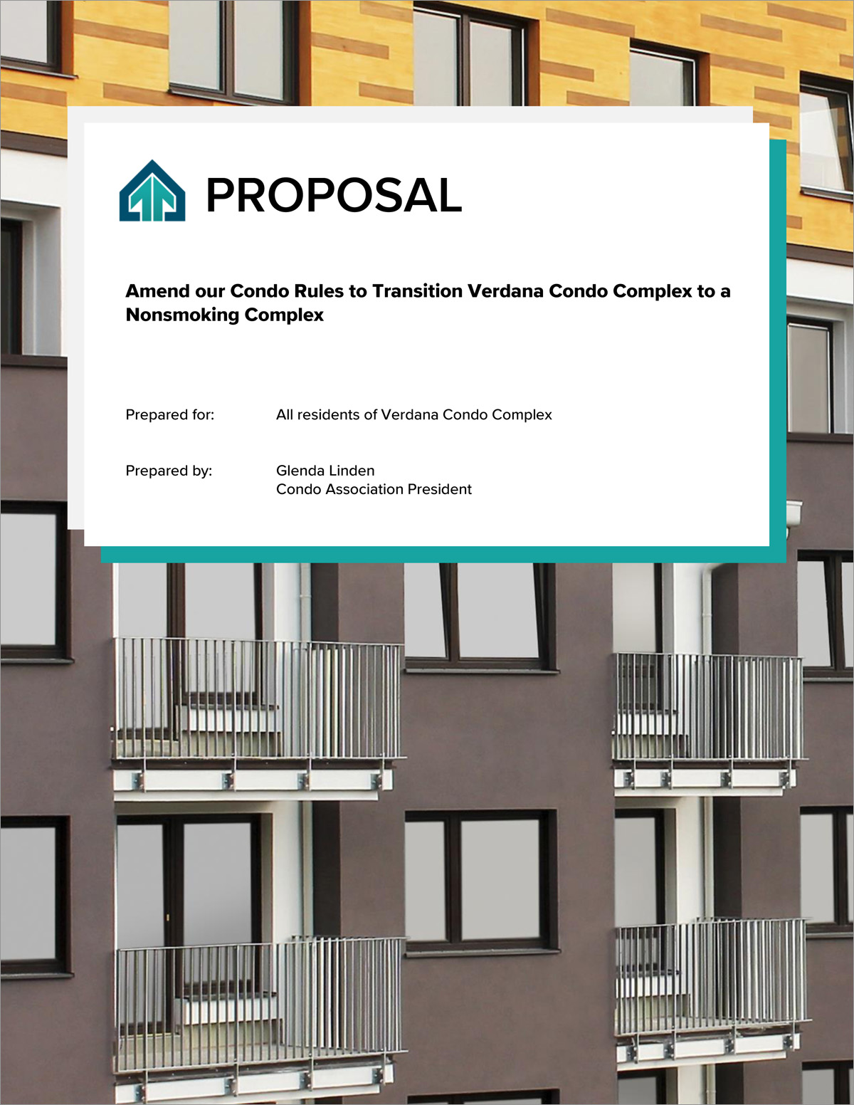 Non-Smoking Property Management Sample Proposal - 5 Steps