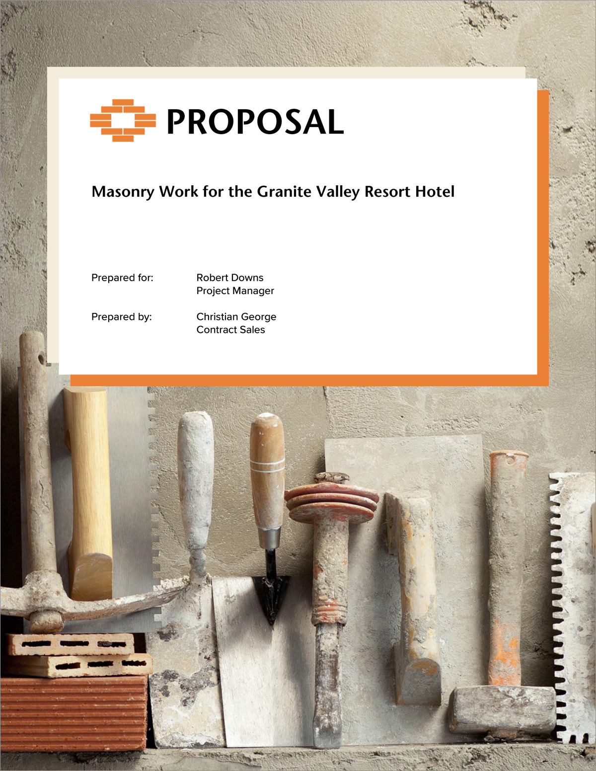 Masonry Contracting Services Sample Proposal 5 Steps