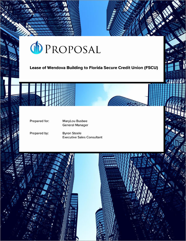 Commercial Property Rental Sample Proposal a Template