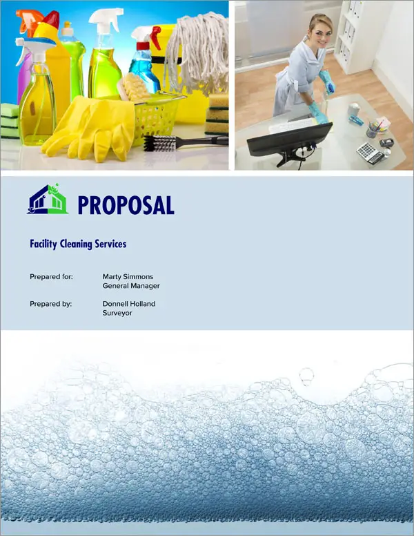 Proposal Pack Janitorial #3 Title Page