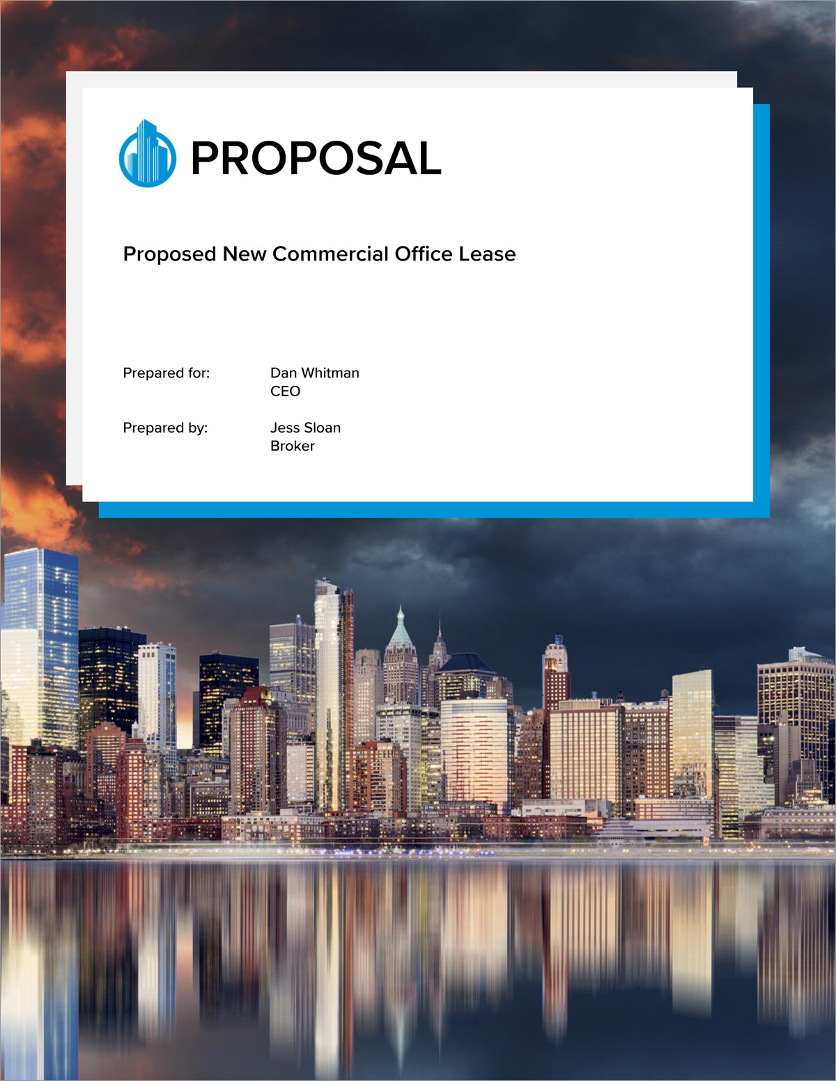 Commercial Office Real Estate Lease Proposal - 5 Steps