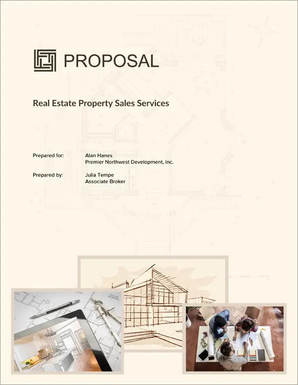 Proposal Pack Architecture #3 Title Page