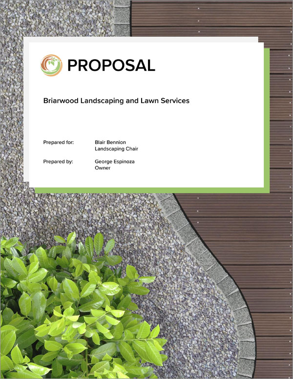 Lawn Care and Landscaping Services Proposal 5 Steps